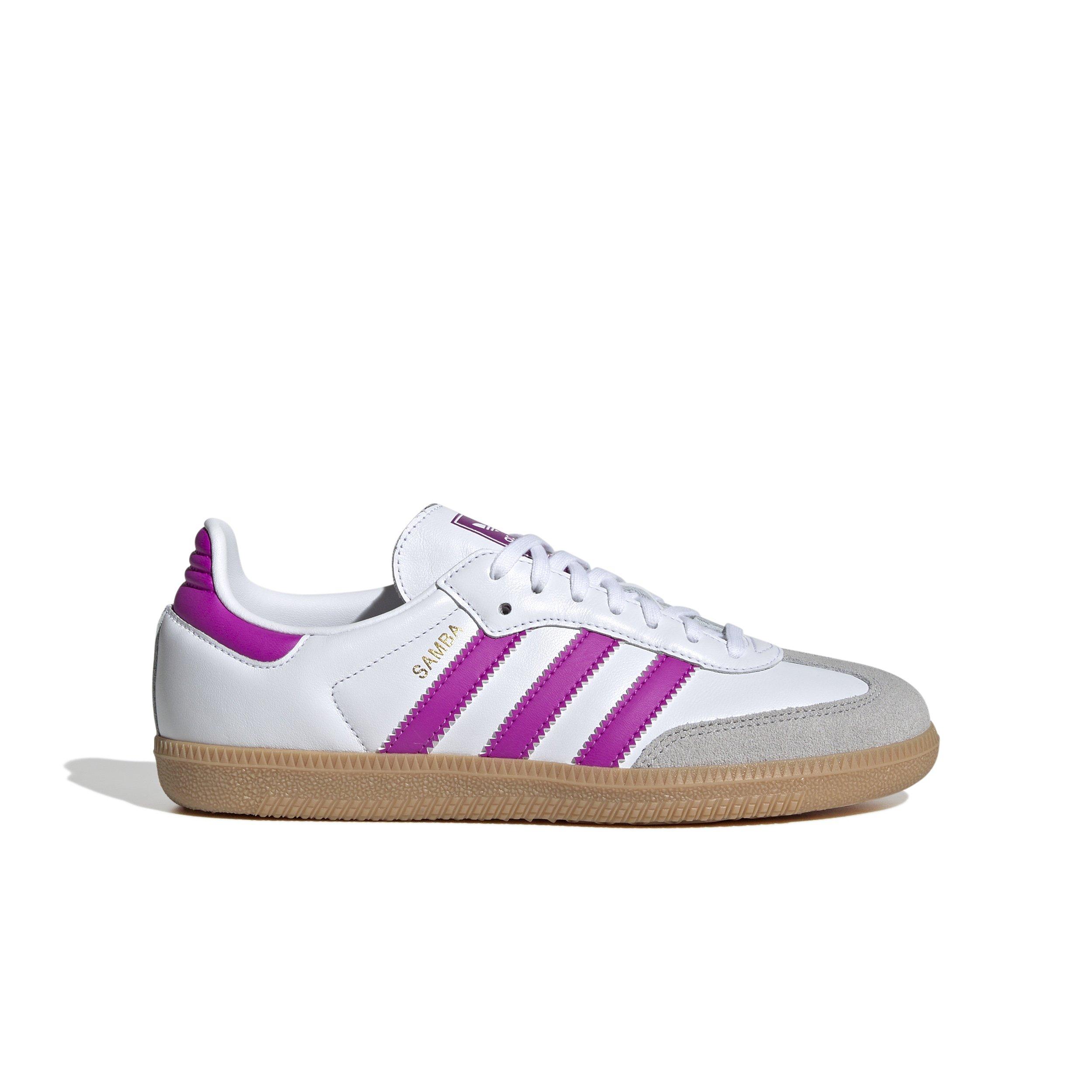 Adidas Kids Grade School Samba OG Shoes Size 6 White Purple